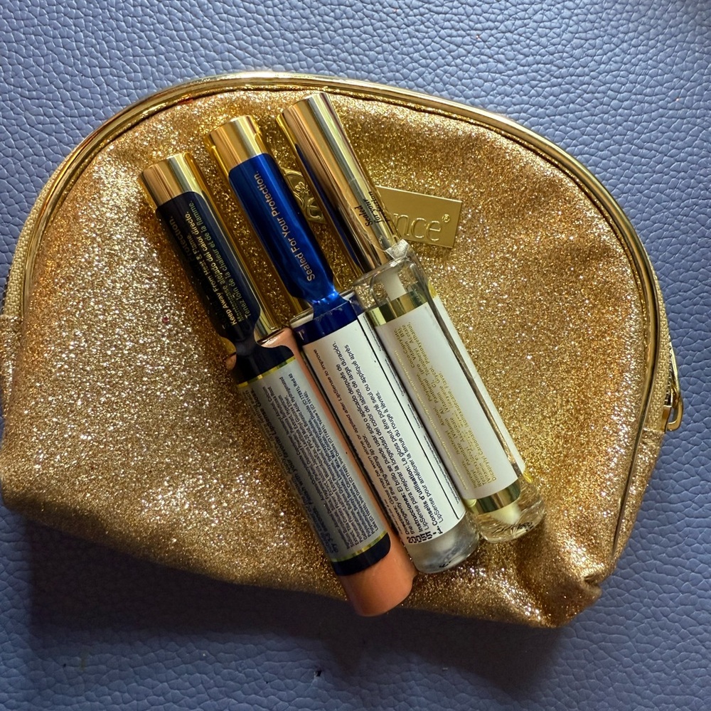 LipSense Lipstick BOMBSHELL DIAMOND Set with Gold Pouch - Picture 3 of 4